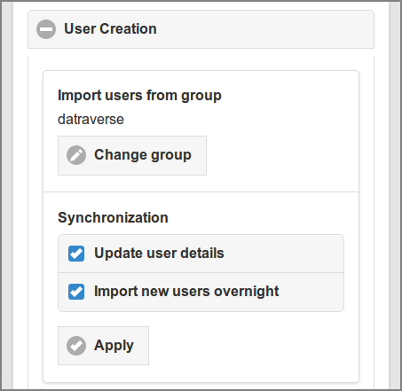 Admin Web App: Options - User Creation - Import